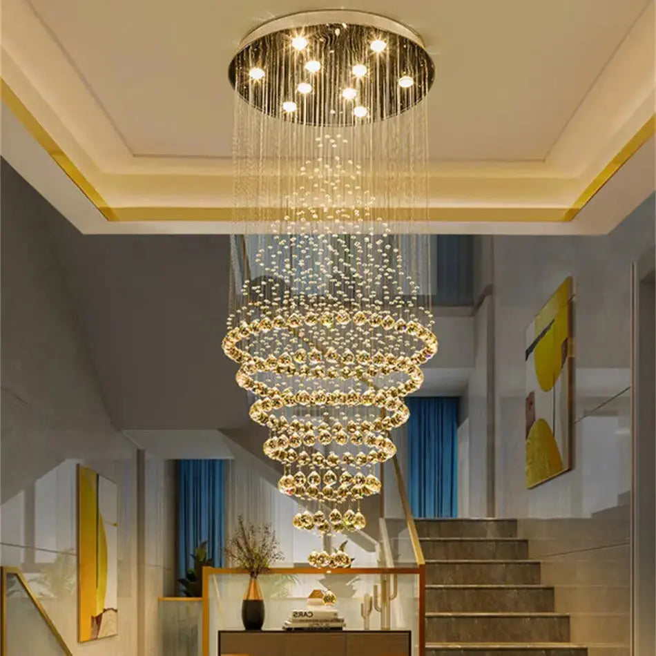 Modern Drop Crystal Chandelier — product view