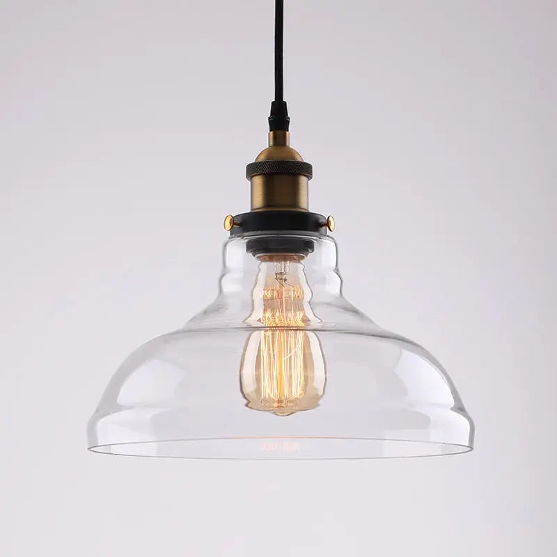 Industrial Retro Smoky Glass Vintage Pendant Lights — alternate product view 8