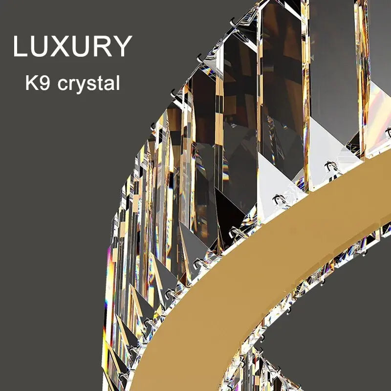 Luxury Modern Ring Crystal Chandelier - Chrome — alternate product view 4