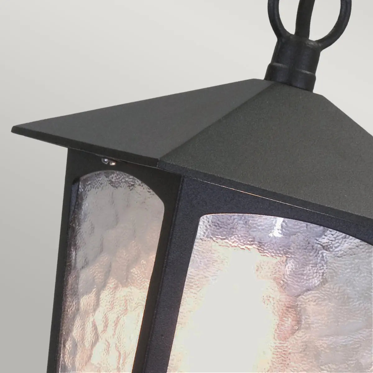 York 1 Light Porch Chain Lantern — close-up design detail 2