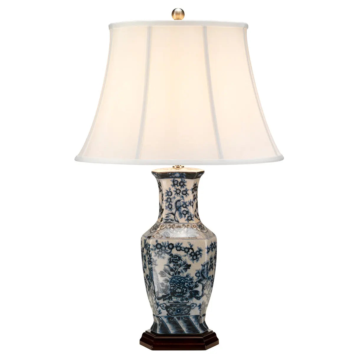 Blue Hex Table Lamp — product view
