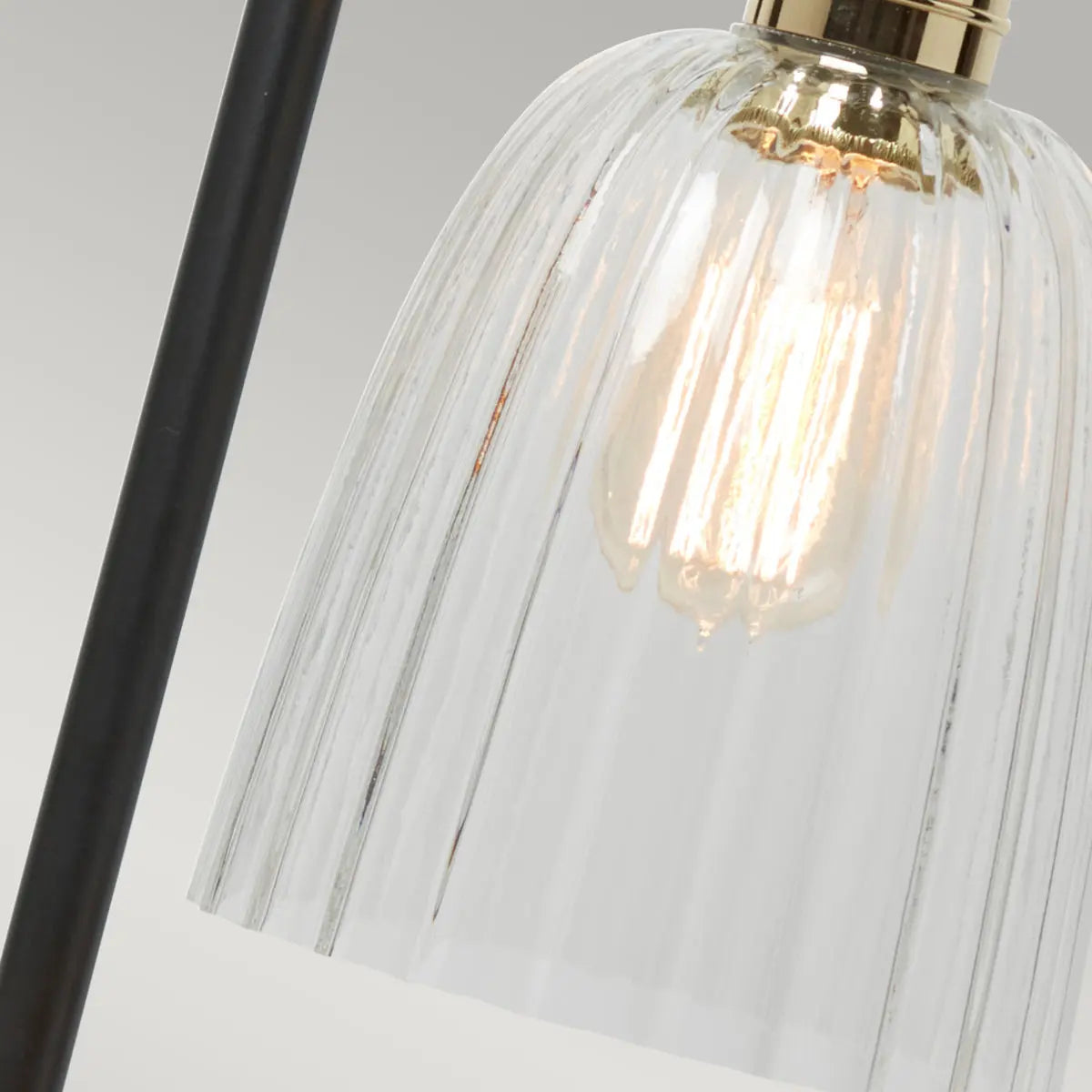 Douille Table Lamp - Black/Polished Brass — close-up design detail 2