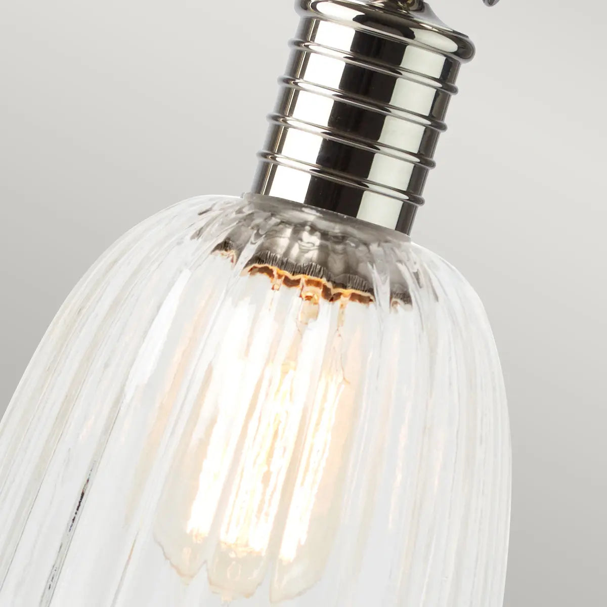Douille Table Lamp - Polished Nickel — close-up design detail