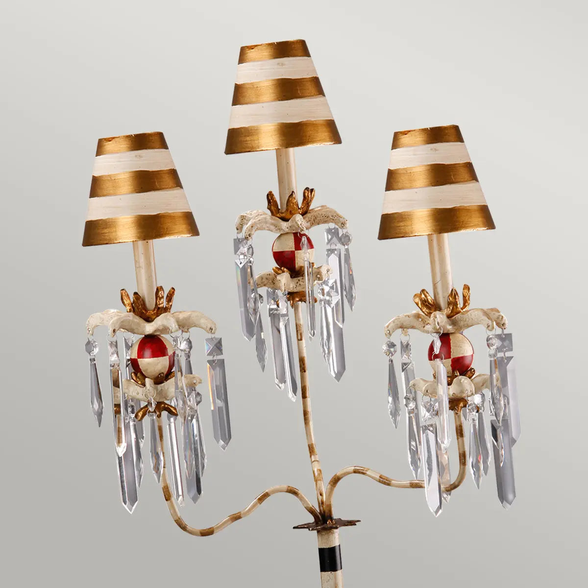 Birdland 3 Arm Table Lamp — close-up design detail