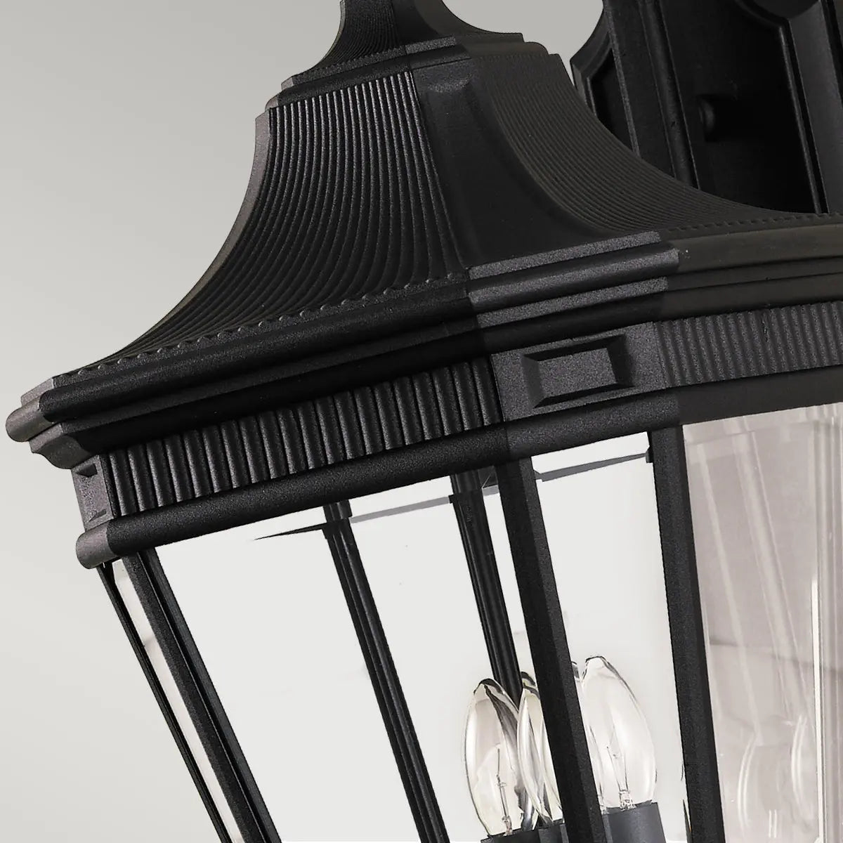 Cotswold Lane Wall Lantern - Black — close-up design detail 2