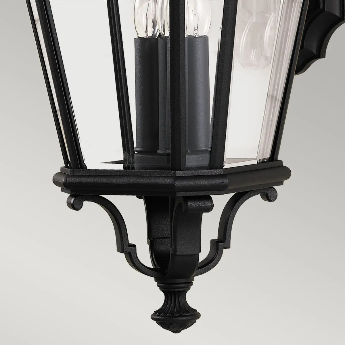 Cotswold Lane Wall Lantern - Black — close-up design detail 3